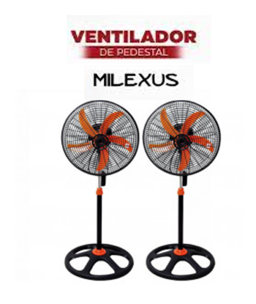 ventilador de pie marca milexus 18 pulgadas especial para el verano y el intenso calor