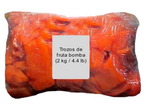 Trozos de Frutabomba congeladas conexion antilla tienda online Cuba