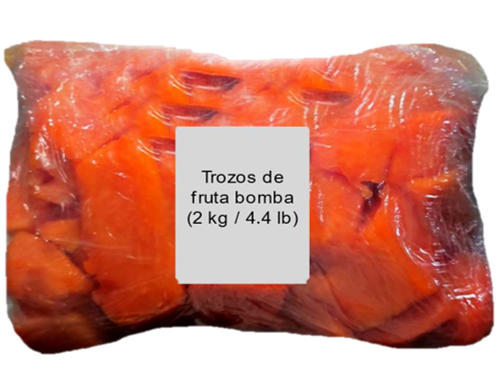 Trozos de Frutabomba congeladas conexion antilla tienda online Cuba
